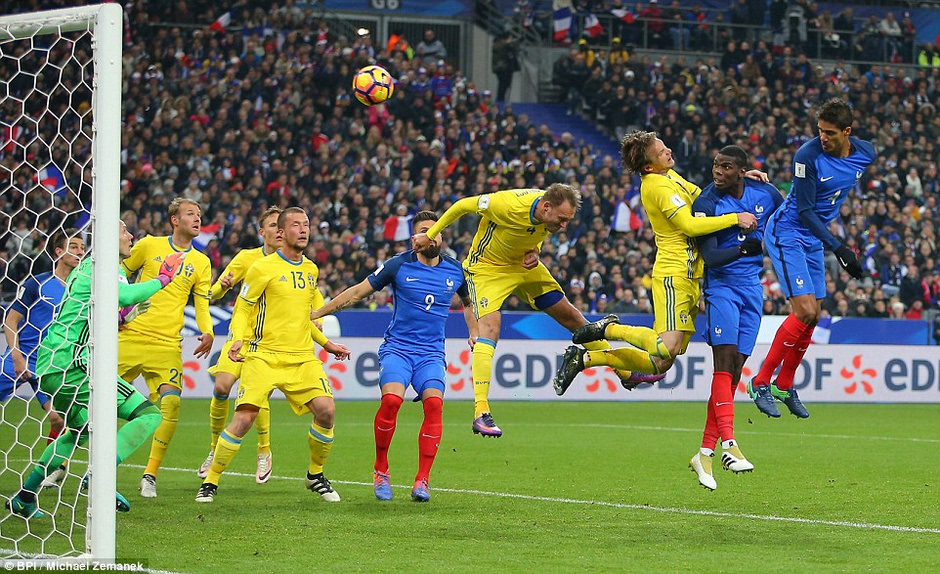 瑞典力克巴西,博格巴送出助攻 瑞典力克巴西,博格巴送出助攻